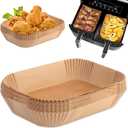 300pcs Air Fryer Liners Disposable,Disposable Non-Stick Baking Paper,Heat-Resistant & Non-Stick Fit for 5-8QT Air Fryers Sheets for Ninja DZ201 DZ401 Dual Basket (9 * 5.5IN Rectangle)