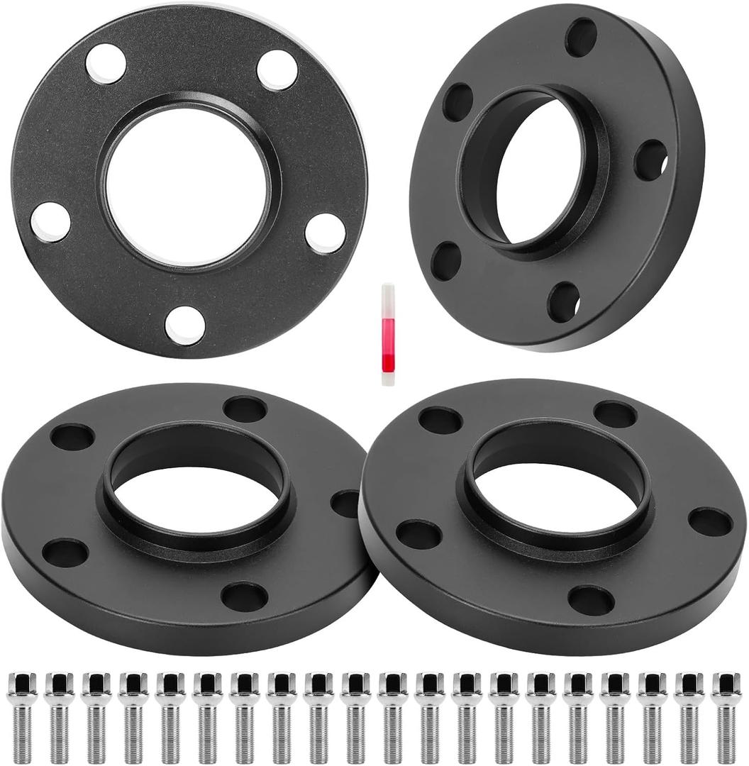 Aeagle 20mm Hubcentric Wheel Spacers 5x112 Thread 14x1.5 Hub Bore 66.6mm for E200 E250 C180 C63 AMG A5 S5 A6 S6 A7 A8, Forged Aluminum Wheel Adapters 4PCS