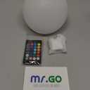 Mr.Go 6-inch RGB Color-Changing LED Globe Orb Light w/Remote, Mood Lamp Kids Night Light, 16 Dimmable Colors & 4 Modes, Battery & AC Adapter Power, Home Bedroom Patio Pool Decorative Lighting