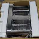 RAMJOY Toaster 2 Slice, Extra Wide Slot Toaster for Bagels, Bread, Waffles, 7 Shade Settings, 4 Main Functions, Removable Crumb Tray, 900 Watts Toasters, Brushed Stainless Steel