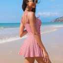 Blooming Jelly Womens One Piece Swim Dress Tummy Control Swimsuits Modest Bathing Suit Full Coverage Swim Skirt (XXL)