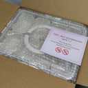 Mfacoy Snackle Box Container, 2 Pack Divided Serving Tray with Lid and Handle, Snack Box Charcuterie Container for Portable Snack Platters, Clear Organizer for Candy, Fruits, Travel, Party, Picnic