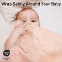 GLLQUEN BABY Receiving Blanket Boy Cotton Muslin Swaddle Blankets Girl Newborn Squares Breathable & Soft Thin Baby Blankets Cloths Double Absorbent Infant Swaddling Wrap - 6 Pack (Sun) 22x27"
