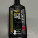 Meguiars Mirror Glaze M105 Ultra-Cut Compound, Car Rubbing Compound for Removing Scratches and Heavy Swirls While Adding Shine, Safe and Effective on All Glossy Car Paint and Clear Coats, 8 oz