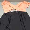 Aleumdr Women's One Piece Swimsuit Ruffle Cutout Swimdress Tummy Control V Neck Wrap Swimwear (XX-Large, Pink Black)