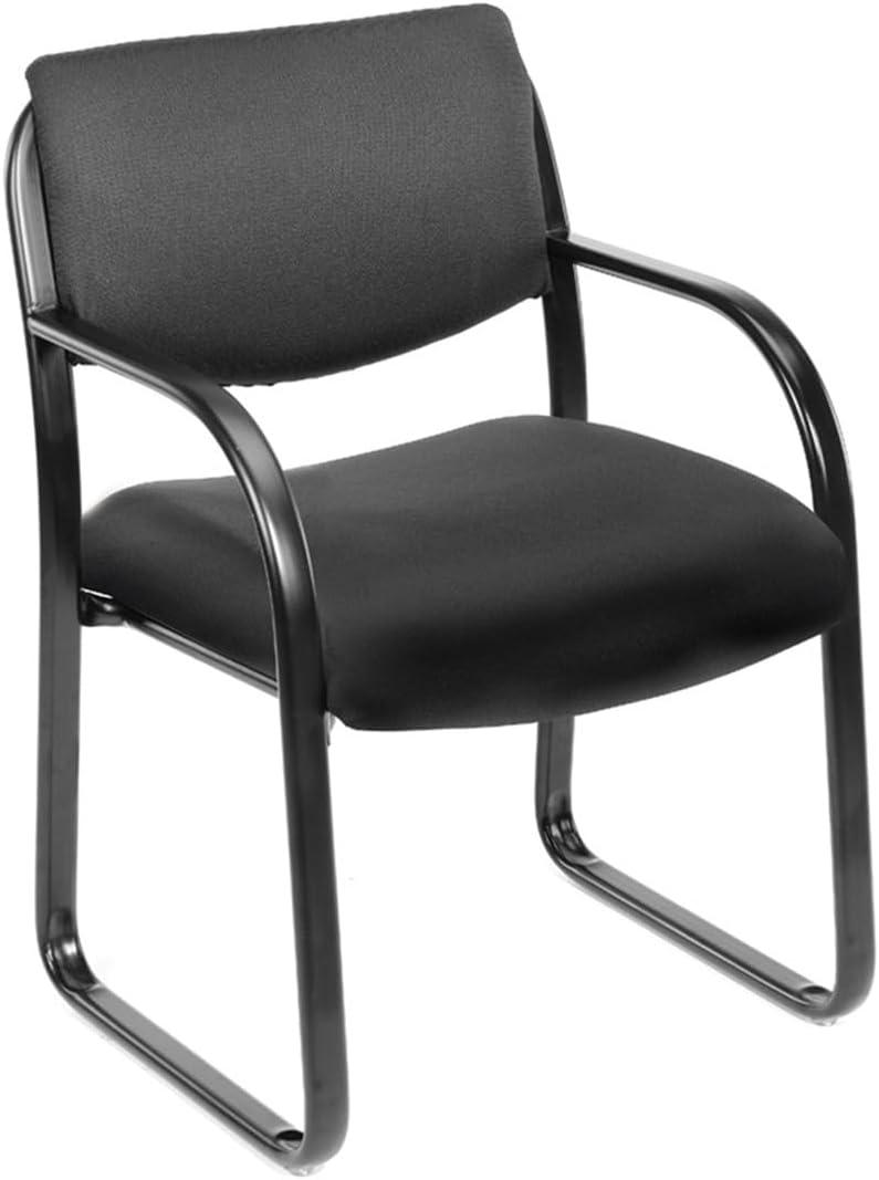 Boss Office Products Fabric Guest Chair in Black 22.5D x 21W x 33H in