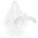 Bridal Veil and Tiara Set, Bachelorette Party Decorations, Bride Crown and Veil Set, Bridal Shower Gift Supplies, Bride Gifts for Bachelorette Party