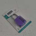 ZHEGE Combination Lock, 4 Digit Combination Padlock Outdoor, School Lock, Gym Lock (Purple) (1P)