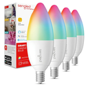 Sengled Zigbee Smart Candelabra Bulbs, Hub Required, Dimmable Multicolor E12 LED Candle Light Bulb Work with Alexa Echo(4th Gen), Echo Plus, Google/SmartThings, Voice/APP Control, 450 LM/40W Eqv. 4PK