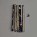 5 Pack Gold Cabinet Pulls - Brushed Brass Kitchen Hardware Handles for Dresser Drawers -T Shape Cabinet Hardware (13.31 inch, Brushed Gold)