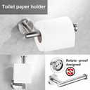 6 Pieces Brushed Nickel Bathroom Hardware Accessories Set, SUS304 Stainless Steel 24 Inch Bath Towel Bar Set, Round Bathroom Towel Holder Set, Towel Racks for Bathroom Wall Mounted