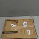 SONGMICS Small Folding Storage Ottoman, Foot Rest Stool, Cube Footrest, Synthetic Leather, 12.2 x 16.1 x 12.2 Inches, 286 lb Capacity, for Living Room, Bedroom, Dorm, Coffee Brown ULSF100K01