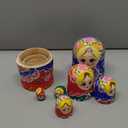 Starxing Russian Nesting Dolls Wood Matryoshka Stacking Set of 7 Handmade Toys for Children Kids Adults Easter Mother's Day Birthday Christmas Halloween Home Room Decoration Gift (Traditional)