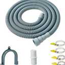 Universal Washing Machine Drain Hose Extension & Portable Washer Drain Hose,Dishwasher Drain Hose with Clamp (10ft)