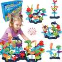 Ocean Reef 125 pcs Building Toy Set for Toddlers and Kids Age 3, 4, 5, 6 Year Old Boys and Girls Stacking Reef Garden Building Toy STEM (125 pcs)