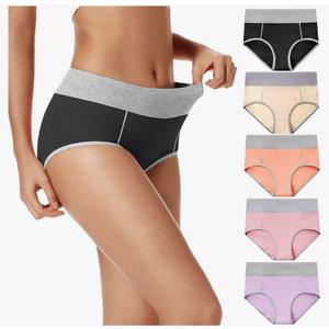POKARLA Womens Cotton Underwear High Waist Full Coverage Briefs Soft Breathable Postpartum Panties Stretch Underpants 3XL