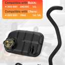603-955 Engine Coolant Reservoir Tank with Cap, Radiator Overflow Tank Compatible with Buick Encore 1.4L, Chevy Tracker Trax 2013-2021 1.4L 1.8L w/Air Bleed Hose & Heater Hose Replace# 95269001