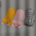 3 Pcs Cute Wrist Rest Support for Mouse Keyboard Computer Kawaii Mouse Pad Cat Pig Dog Animal Design Computer Arm Rest Cushion Mat for Laptop Desk Office Supplies