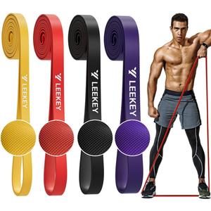 LEEKEY Resistance Bands, Exercise Bands, Pull Up Assist Bands - Bands for Working Out, Band for Men and Women Fitness Training, Physical Therapy, Home Workouts (5-85LBS COLOR)
