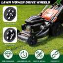 CheeMuii 7 Inch Lawn Mower Wheels 2 Pack 7" Push Mower Wheels with Bolts Gaskets and Lock Nuts Kit Fit for Most Standard push Lawn Mowers/Generator/Garden Tiller/Handtruck