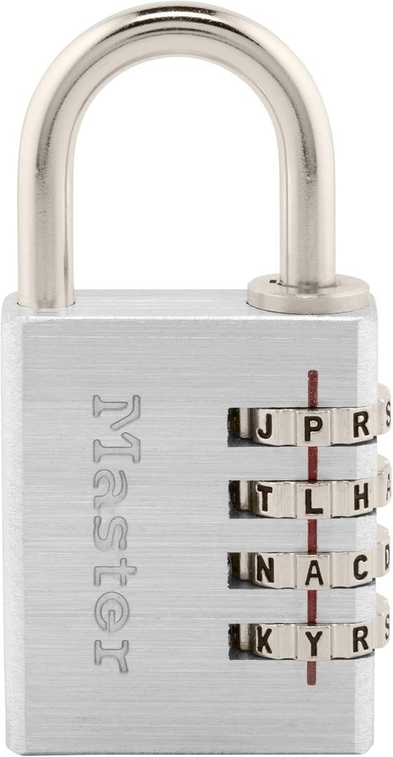 Master Lock 643DWD Set Your Own Word Combination Lock 1-9/16 in. Wide Silver