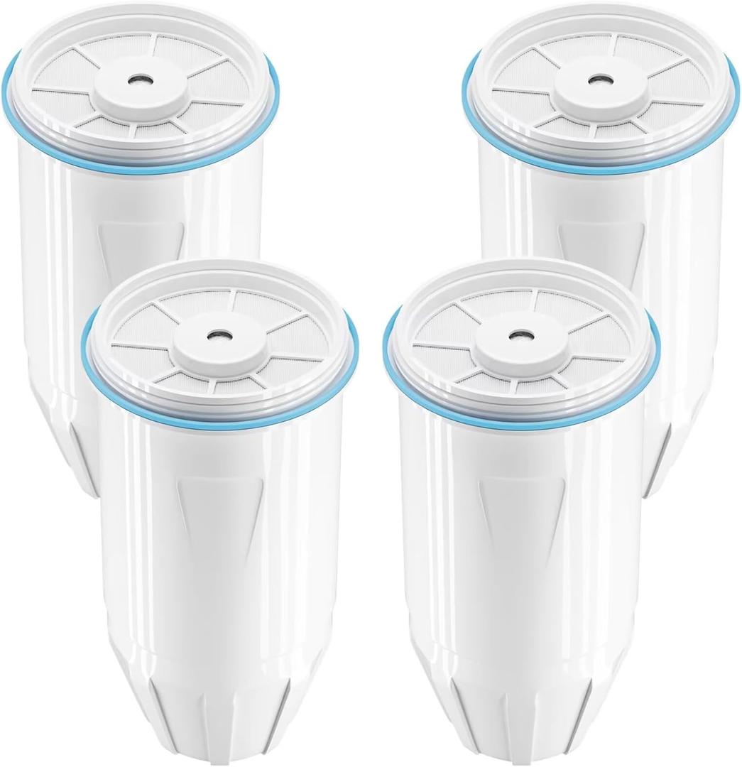 Water Filter Replacement by NUTTUTO Compatible with Zero Pitcher and Dispensers, for ZR-001, ZR-017 ZP-006 ZD-013 ZS-008, Multistage Filtration System to Reduce Lead, TDS, PFOA/PFOS, Chlorine, 4 Packs