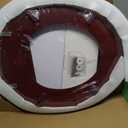 Toilet Seat, Solid Wood, Rubber Wood, High Gloss Finish, Mahogany Red, PIKLiDS (Round)