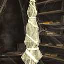 Halloween Decorations Outdoor - 70 Inch Hanging Corpses Props Scary Skeleton Body Inside Spider Web Halloween Yard Indoor & Outdoor Decor Halloween Party Favors Haunted House Decorations