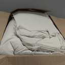Andency Oversized King Comforter Set, 7 Pieces Beige Bedding