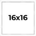 16x16 Shadow Box White Display Frame with Interior Size 16x16 by 1 Inches Deep Includes Shatter Resistant Acrylic Plexiglass, Backing and Hanging Hardware