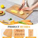 2 x Personalized Cutting Board, Unique Gifts for Mom, Bamboo Cutting Board, Personalized Gifts for Mom, Best Mom Ever Gifts for Mothers Day Birthday Christmas from Daughter Son