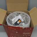 Ollny Christmas Lights Outdoor 4Pack 7.87inch, Cool White 200 LED Ball Light with Plug in Remote, 8 Modes IP67 Waterproof Connectable Sphere Tree Lights for Indoor House Yard Garage Decorations