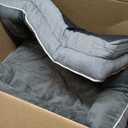 EHEYCIGA Orthopedic Dog Beds Large Sized Dog, Waterproof Memory Foam Pet Bed with Sides, Non-Slip Bottom Large Pet Bed with Washable Removable Cover, Grey