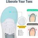 Wide Toe Box Shoes Women Extra Wide Width Sneakers Air Cushion Road Running Shoes Ultra Light Tennis Gym Workout Training Shoes Breathable Walking Shoes with Arch Support