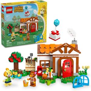 LEGO Animal Crossing Isabelles House Visit, Buildable Creative Toy for Kids, Includes Fauna and more Animal Crossing Toy Figures, Video Game Toy, Birthday Gift for Girls and Boys Ages 6 and Up, 77049