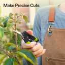 VIVOSUN Gardening Hand Pruner Pruning Shear with Straight Stailess Steel Blades (Black, Straight Blade, 3 Pack)