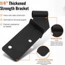 Heavy Duty Treehouse Bracket and Hardware for 1.25" Pipe
Single Knee Brace Bracket, Powder Coated Finish, for Outdoor Deck, Treehouse, Construction Hardware