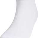 adidas Men's Athletic Cushioned Low Cut Ankle Socks (6-Pair Pack) (X-Large, White/Black/White)
