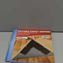 Rug Carpet Non Slip Grippers, Reusable Rug Tape Pads, Strong Adhesive Carpet Grippers for Area Rugs, Keep Corners Flat, No Damaging for Floor Removable, 12Pcs