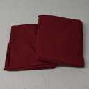 Amazon Basics Lightweight Super Soft Easy Care Microfiber 3 Piece Ideal Bed Sheet Set with 14-Inch Deep Pockets, Twin XL, Burgundy, Solid
