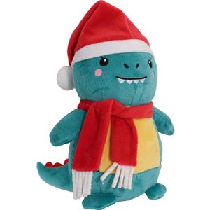 Christmas Dinosaur Plush,Dinosaur Stuffed Animals Toys,Christmas Stuffed Animal Soft Dino Plushie Birthday Gifts for Kids Girls Boys