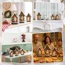 Redbaker 3 Pcs Christmas Decorations Indoor Wooden Gnome Table Decor Vintage House Block Sign Rustic Farmhouse Christmas Tiered Tray Decor for Xmas Home Office Tabletop Mantel Shelf Desk Party