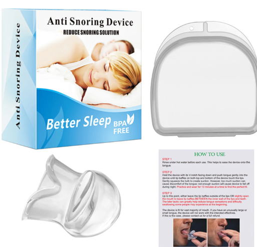 Snoring Mouth Guard 2-Pack Silicone Anti-Snoring