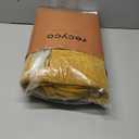 RECYCO Throw Blanket Soft Cozy Chenille Throw Blanket with Fringe Tassel for Couch Sofa Chair Bed Living Room Gift (Mustard Yellow, 60'' x 80'')