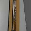 Double Curtain Rods with Aluminum End Cap and Full Surround Brackets,1"Front and 5/8" Back Rod,Adjustable between 36 to 72 Inches (3-6 Feet), Brushed Nickel Double Window Drapery Rod