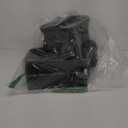 Set of 3 Dark Gray Fabric Rectangle Storage Bin Organizers in 2 Sizes