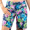 Kanu Surf Women's Marina UPF 50+ Active Swim Board Short (Reg & Plus Sizes) (14, Katya Navy)