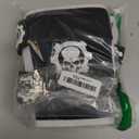 MANUEKLEAR 5mm Neoprene Weight Lifting Elbow Sleeves for Men (1 Pair), Elbow Sleeves Weightlifting Men with 2 Adjustable Compression Straps for Bench and Powerlifting & Weightlifting (XL (11-11.8in), Shiny Black)