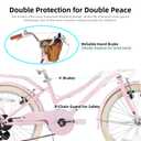 KEANO Poppy 24" Kids Bike for Girls 8-12 Yrs, 24 inch Bike Pink