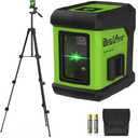 Self Leveling Laser Level with Tripod,DEGLASERS 100ft Green Cross Line laser lever,Lazer Leveler Tool for Picture Hanging Floor Tile Wall Home Renovation, Indoor Project, Battery Included